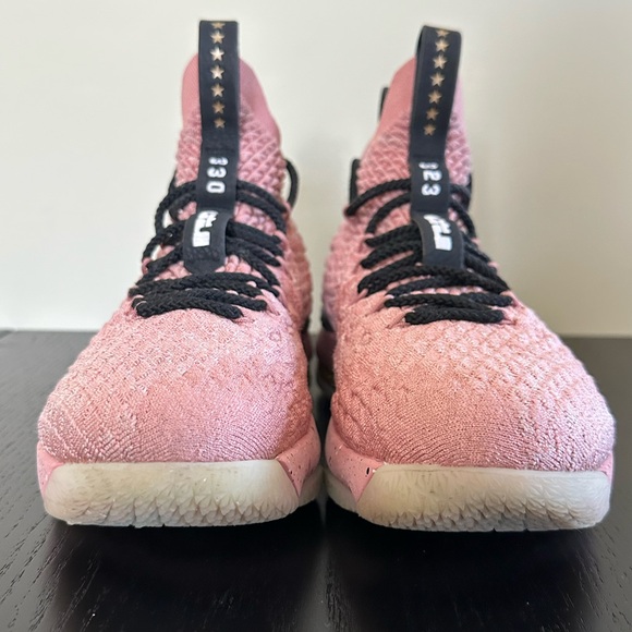 Nike LeBron XV 15 Hollywood 2018 Rust Pink Basketball Sneaker 943762-600 Size 7Y main image 9